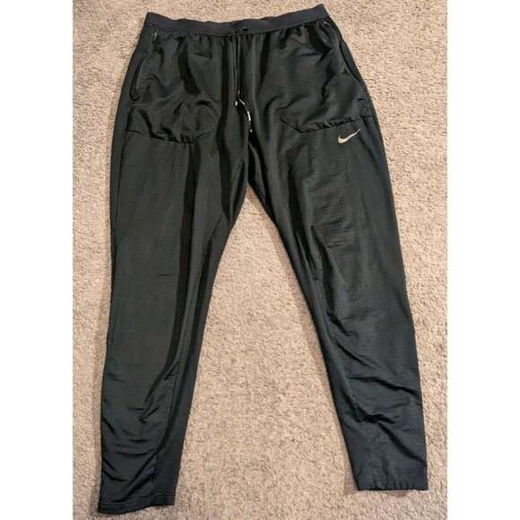Nike Phenom Elite Running Black Pants CU5504-010 Men's Large - Picture 1 of 4